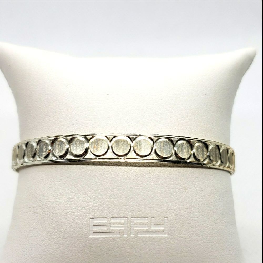 Vintage West Germany Silver Tone Bangle Bracelet